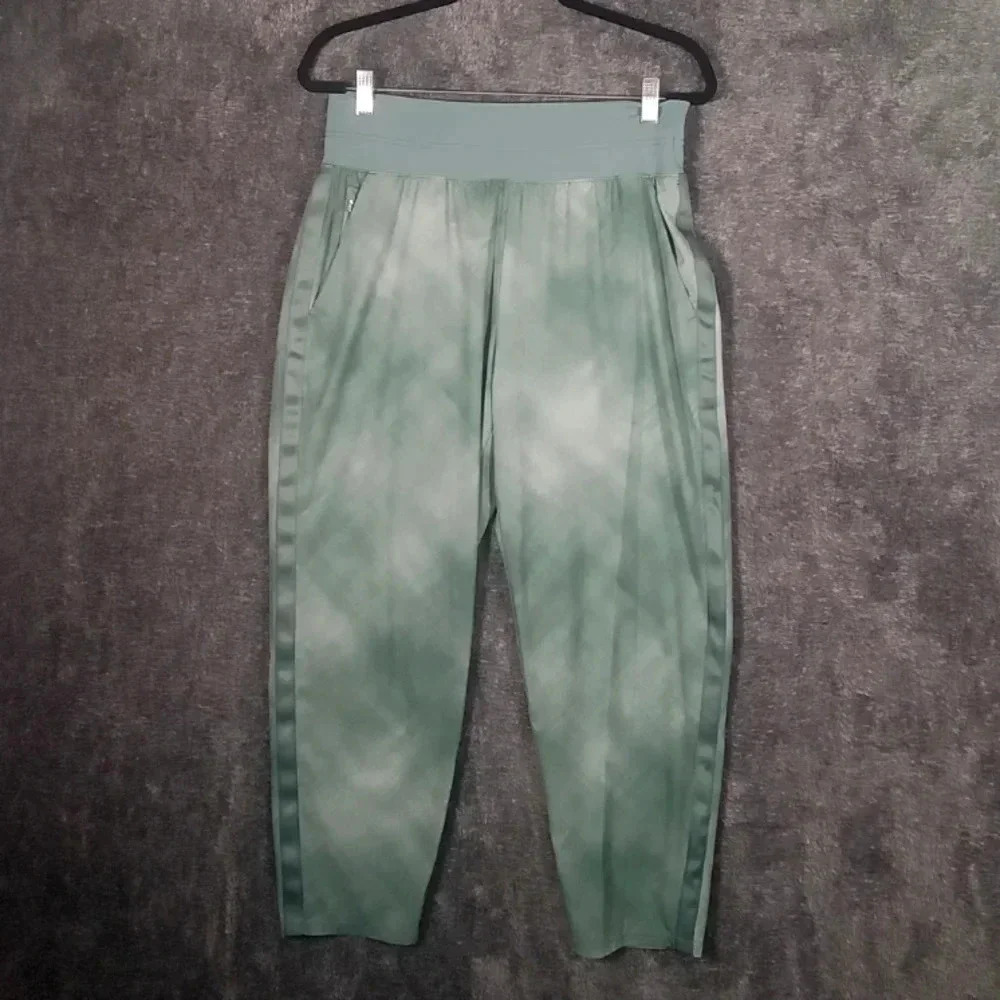 Athleta nolita women's slim tapered print crop semi fitted office women's 12